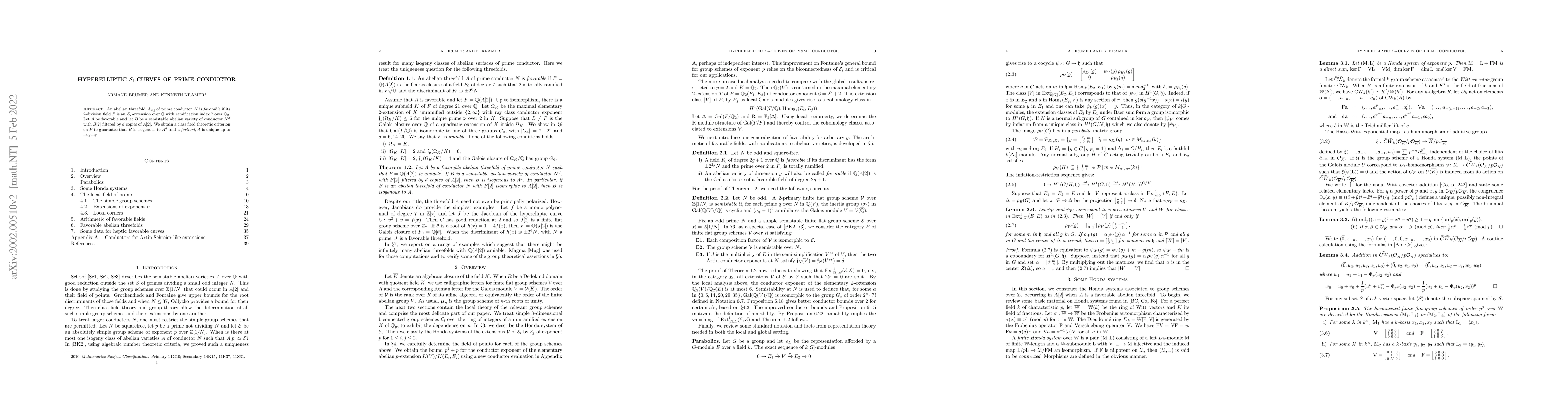 Thumbnail for Hyperelliptic $\mathcal{S}_7$-curves of prime conductor
