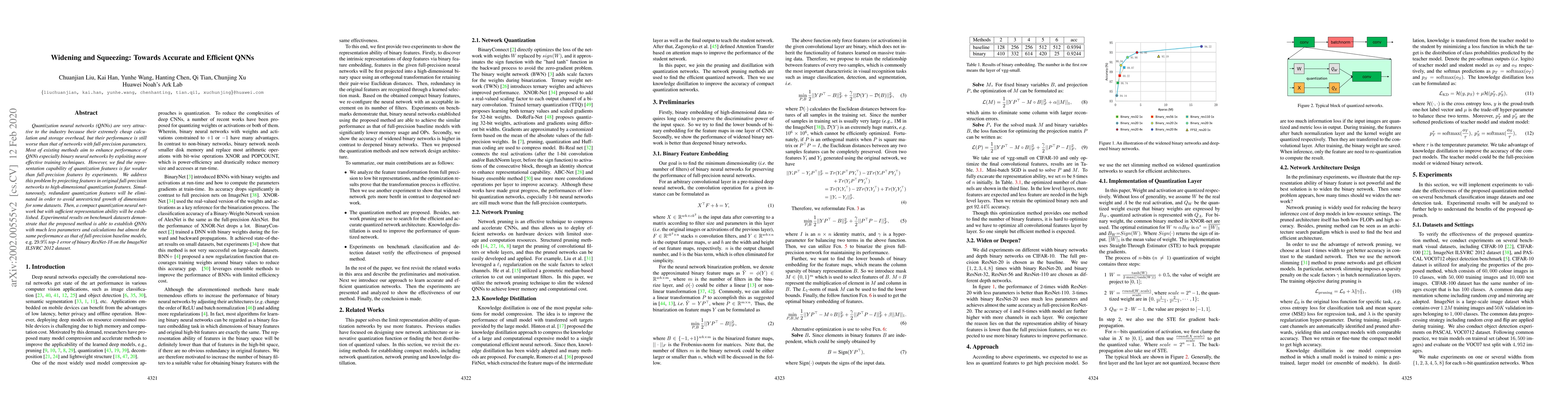 Thumbnail for Widening and Squeezing: Towards Accurate and Efficient QNNs