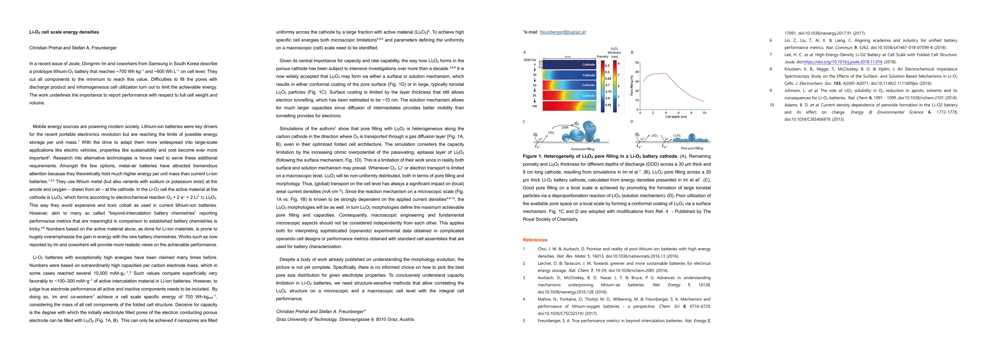 Thumbnail for Li-O2 cell scale energy densities