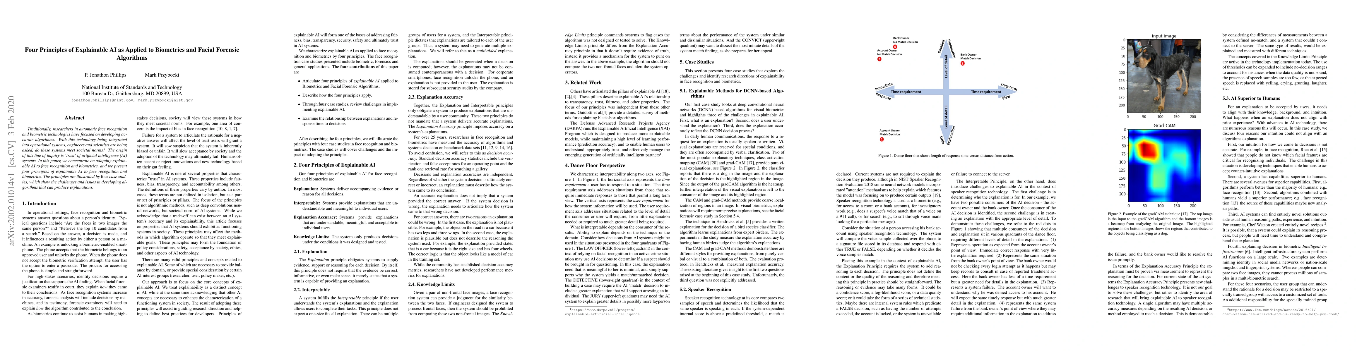 Thumbnail for Four Principles of Explainable AI as Applied to Biometrics and Facial
  Forensic Algorithms