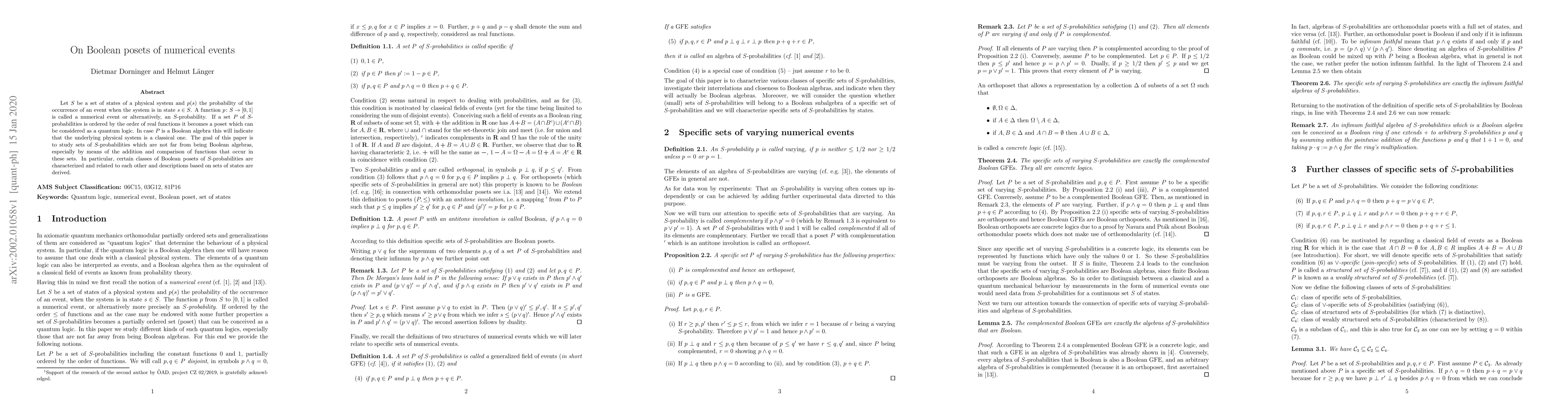 Thumbnail for On Boolean posets of numerical events