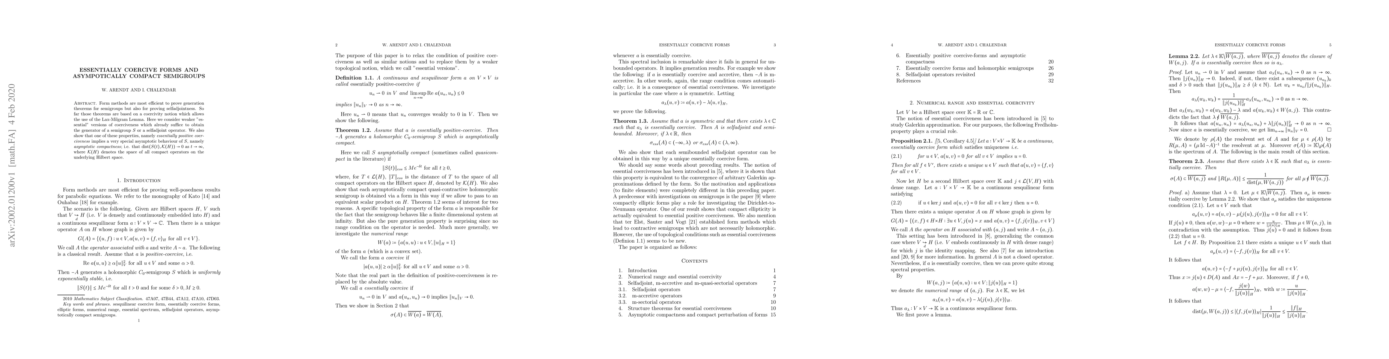 Thumbnail for Essentially coercive forms and asympotically compact semigroups
