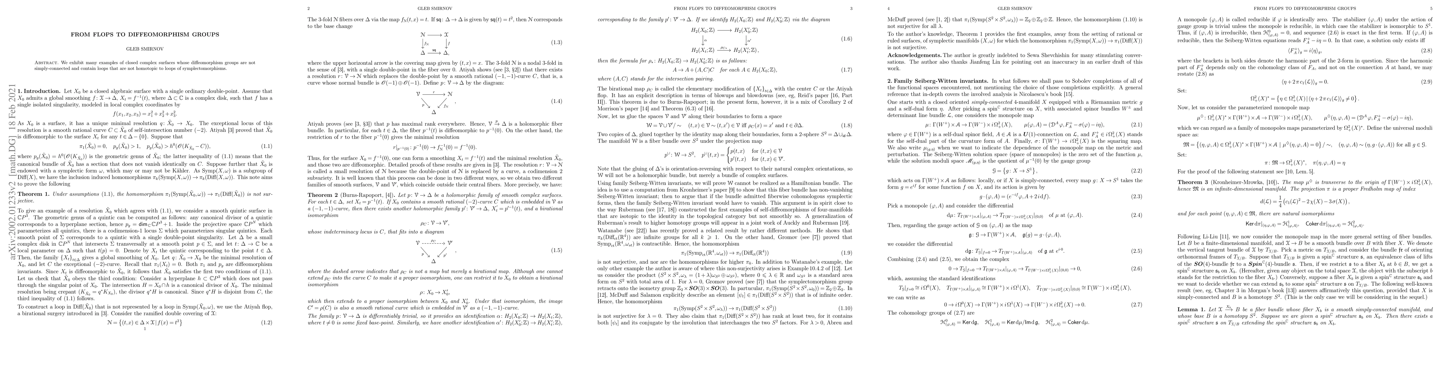 Thumbnail for From flops to diffeomorphism groups