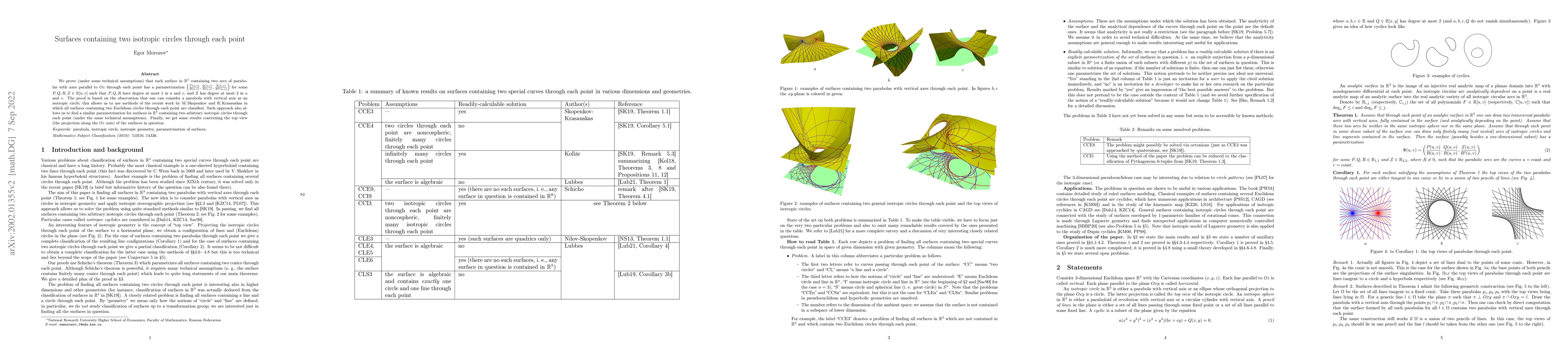 Thumbnail for Surfaces containing two isotropic circles through each point
