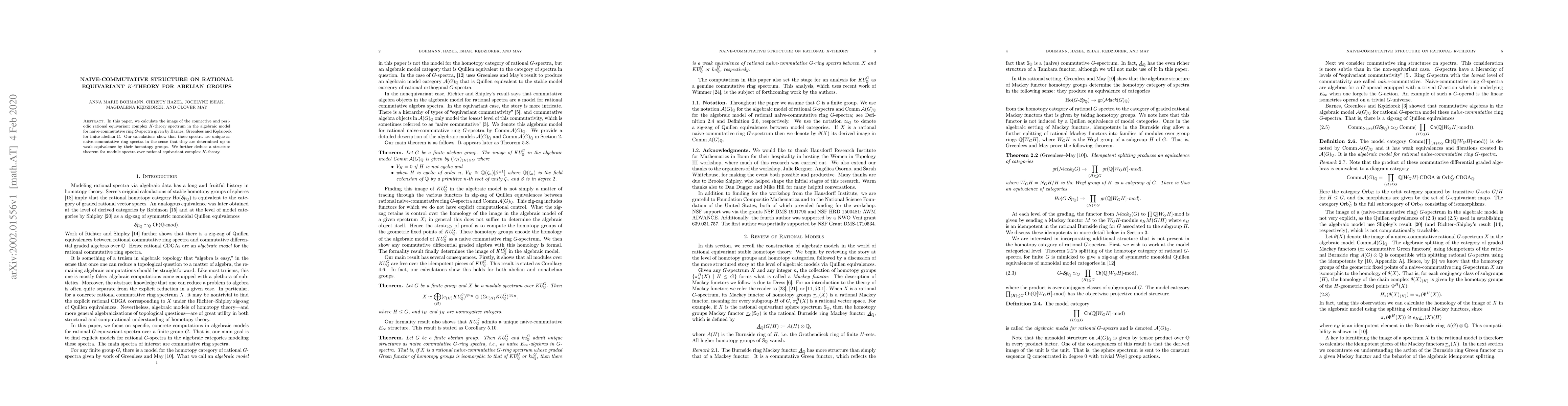 Thumbnail for Naive-commutative structure on rational equivariant $K$-theory for
  abelian groups