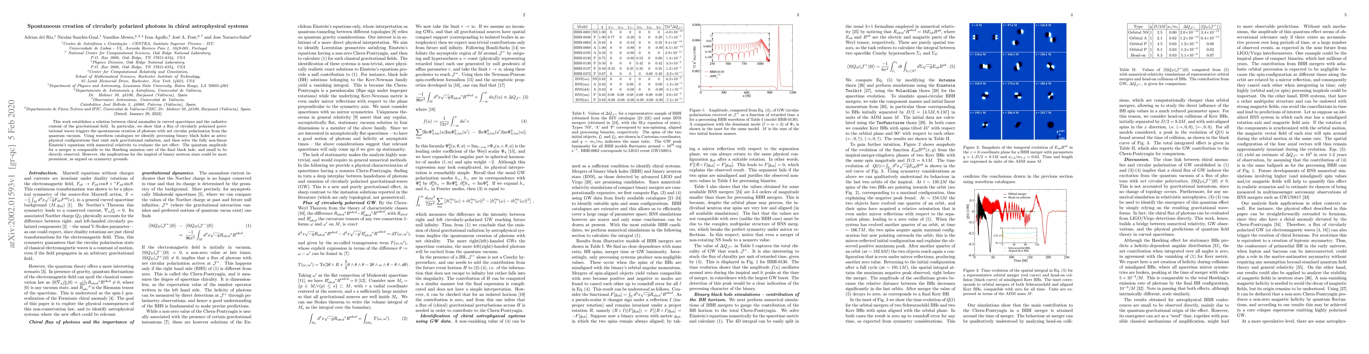 Thumbnail for Spontaneous creation of circularly polarized photons in chiral
  astrophysical systems