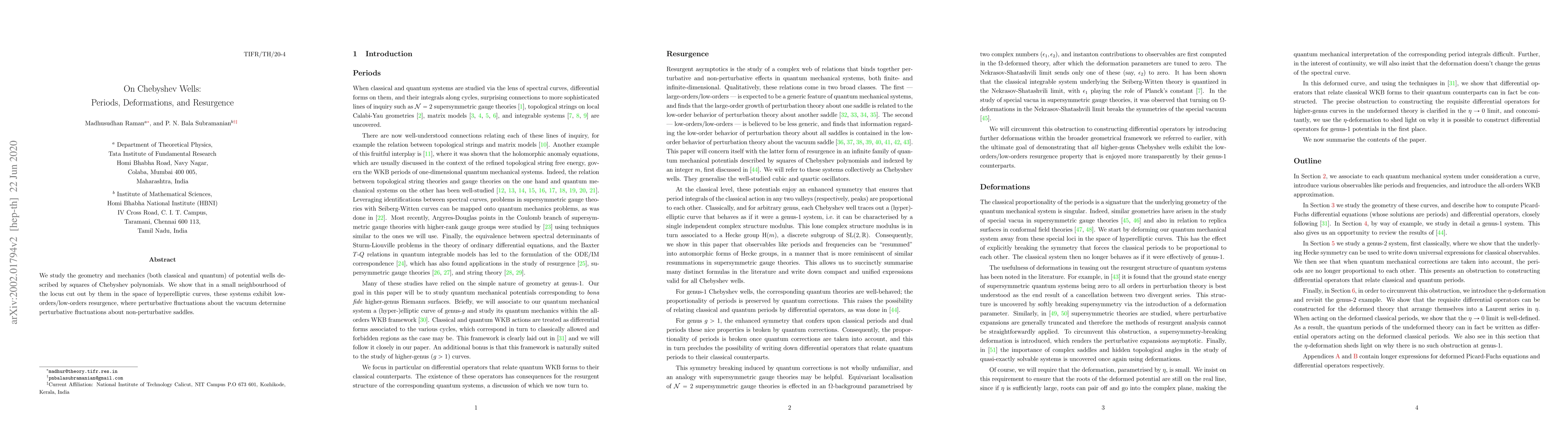 Thumbnail for On Chebyshev Wells: Periods, Deformations, and Resurgence