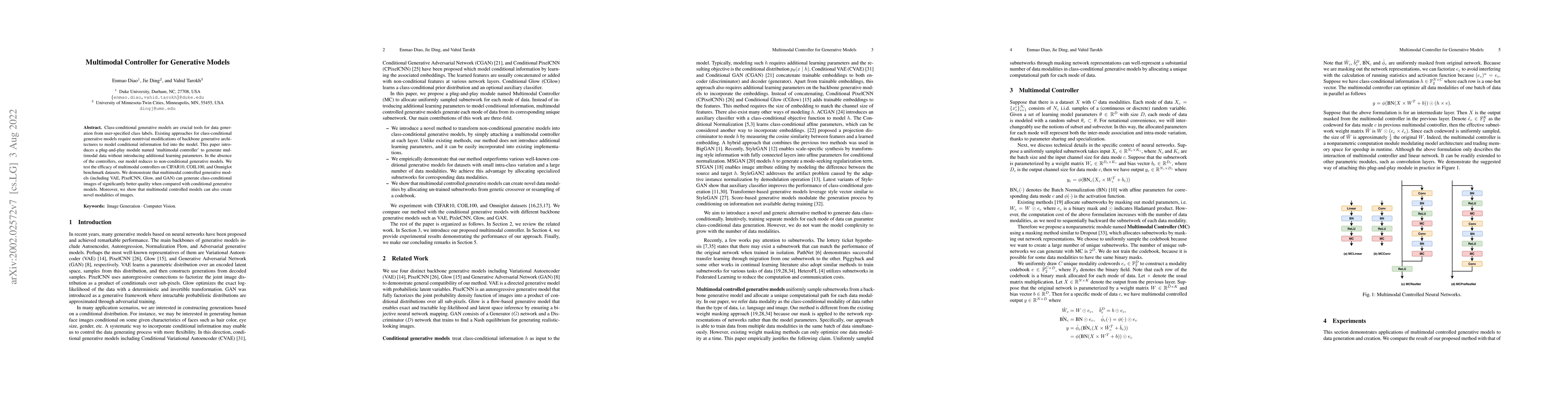 Thumbnail for Multimodal Controller for Generative Models
