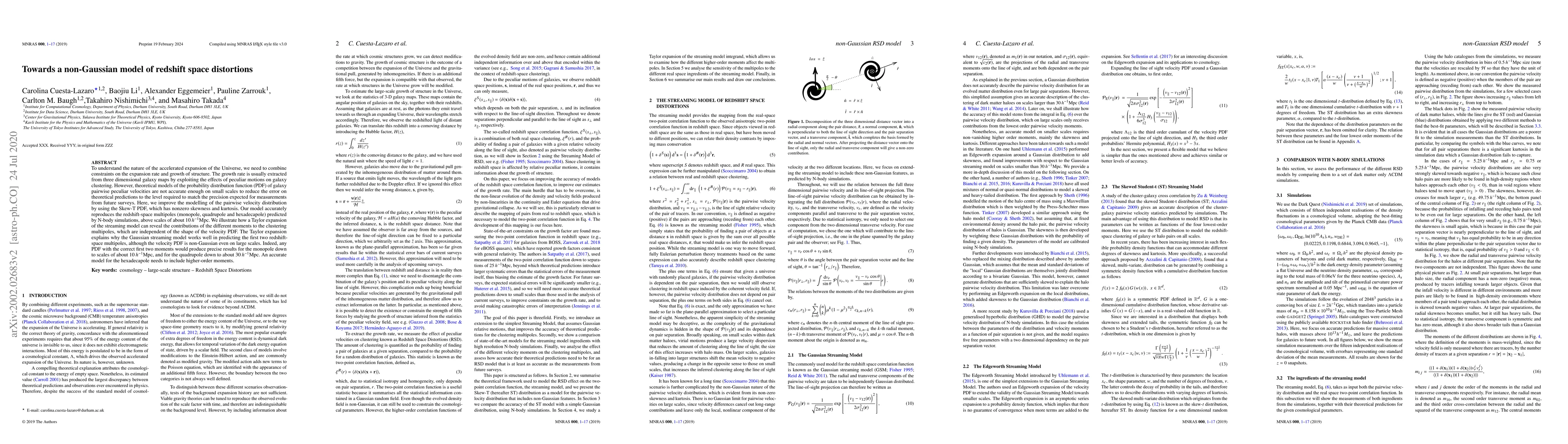 Thumbnail for Towards a non-Gaussian model of redshift space distortions