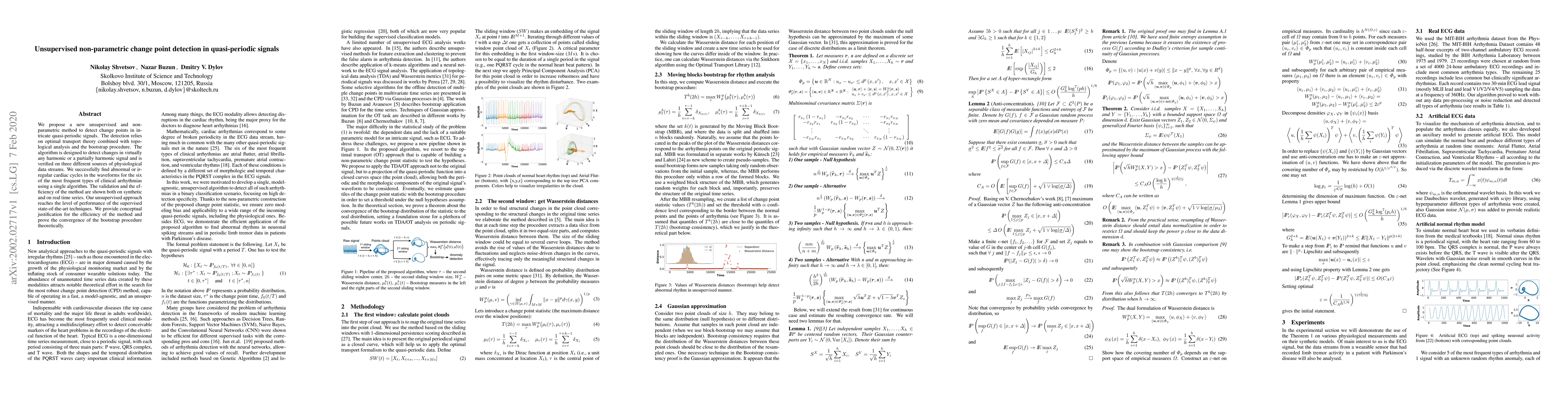 Thumbnail for Unsupervised non-parametric change point detection in quasi-periodic
  signals