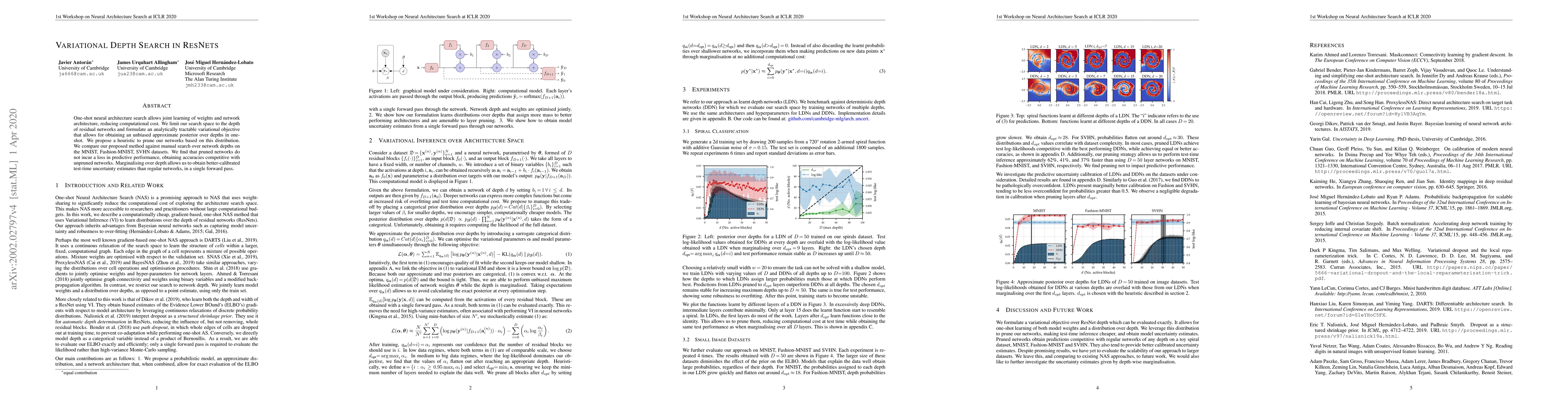 Thumbnail for Variational Depth Search in ResNets