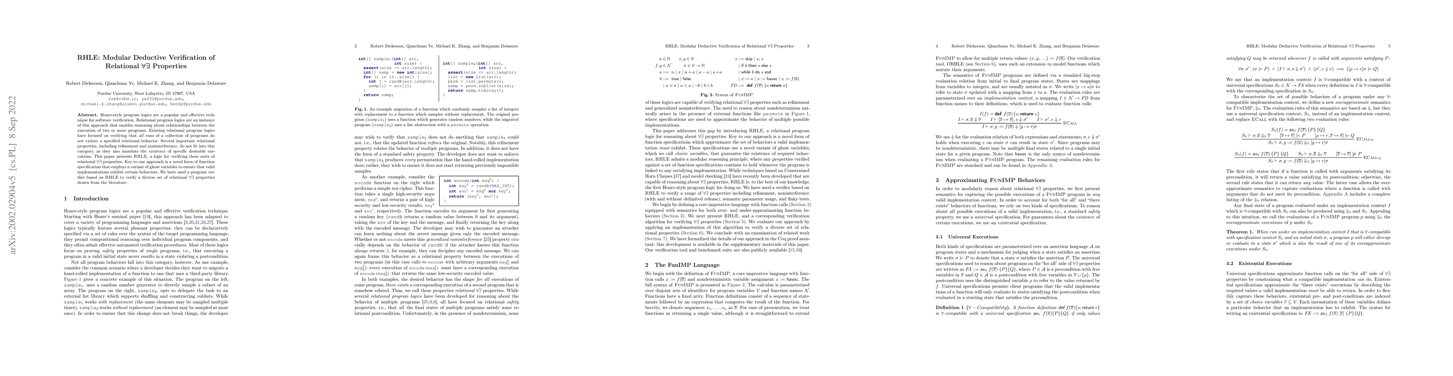 Thumbnail for RHLE: Modular Deductive Verification of Relational $\forall\exists$
  Properties