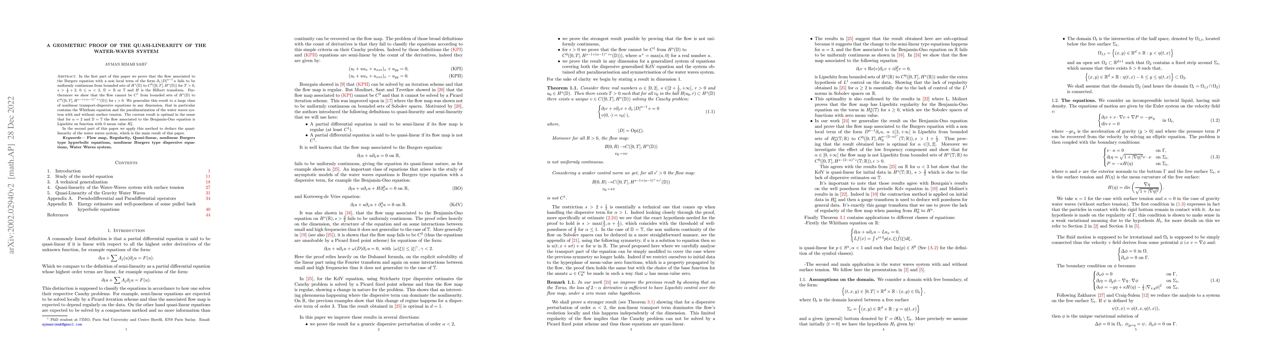 Thumbnail for A geometric proof of the Quasi-linearity of the water-waves system