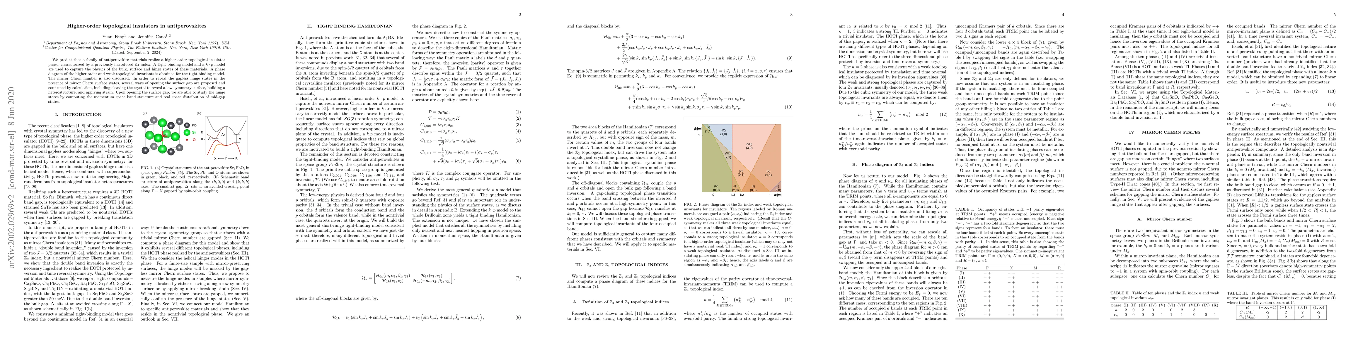 Thumbnail for Higher-order topological insulators in antiperovskites