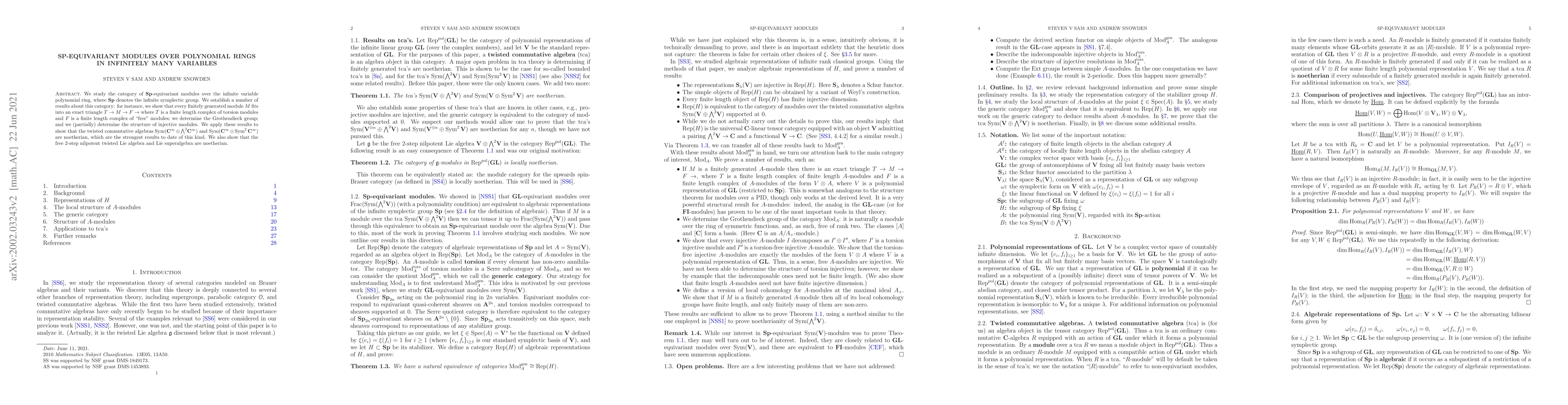 Thumbnail for Sp-equivariant modules over polynomial rings in infinitely many
  variables