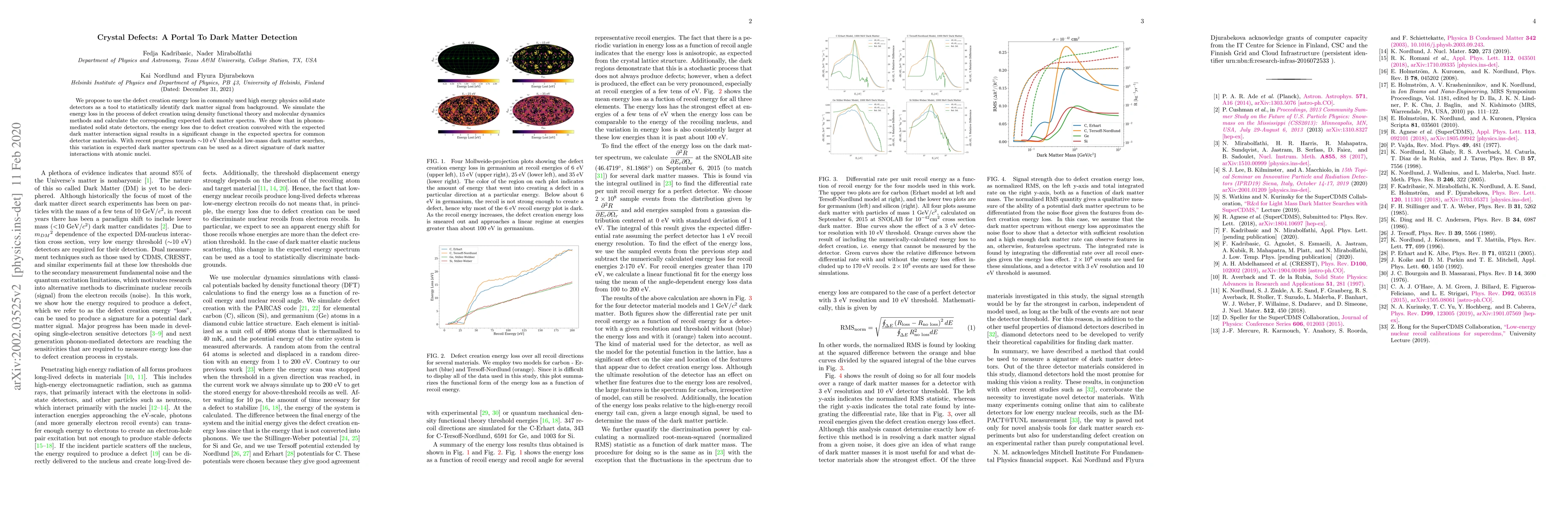 Thumbnail for Crystal Defects: A Portal To Dark Matter Detection