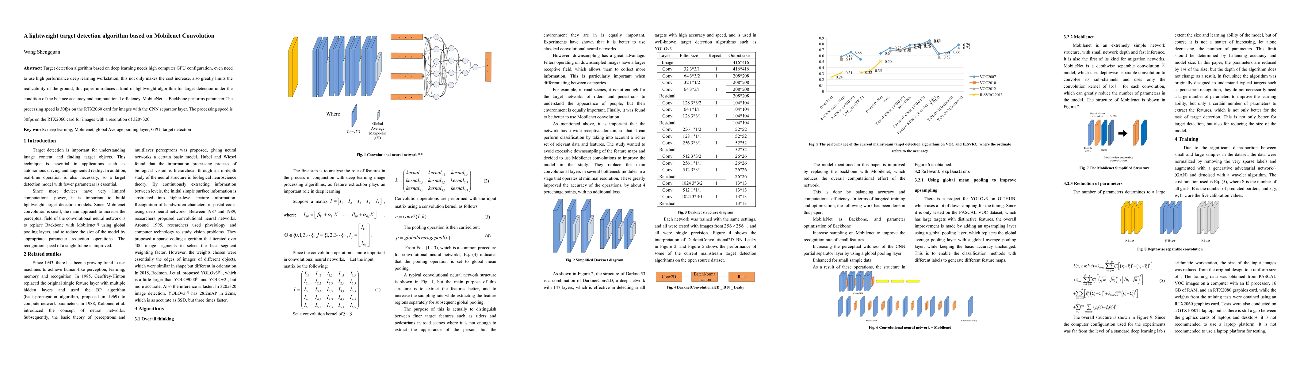 Thumbnail for A lightweight target detection algorithm based on Mobilenet Convolution