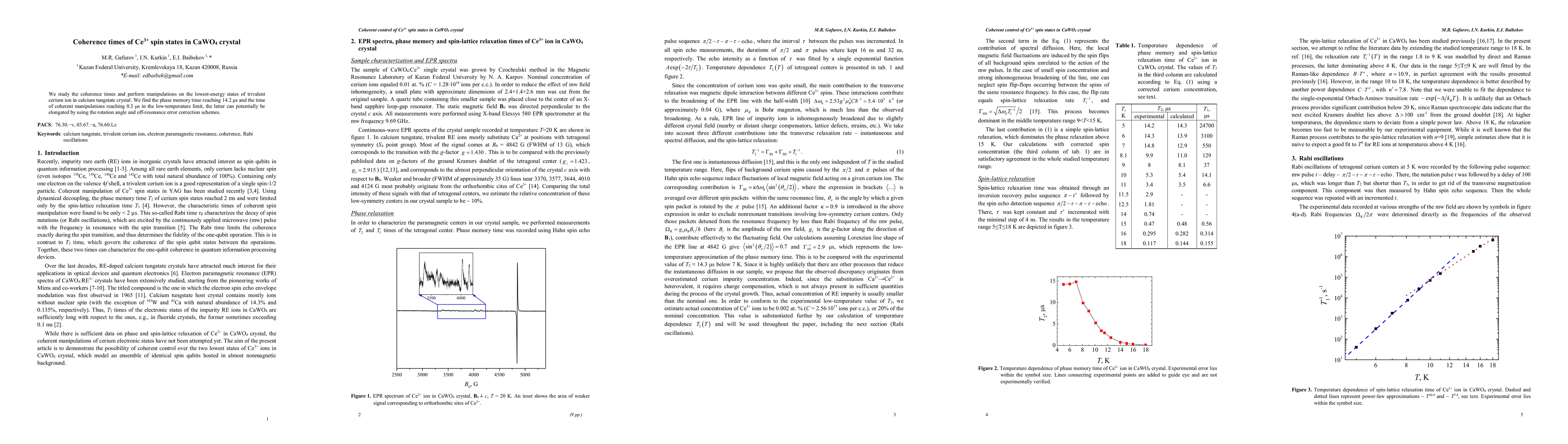 Thumbnail for Coherence times of Ce$^{3+}$ spin states in CaWO$_{4}$ crystal
