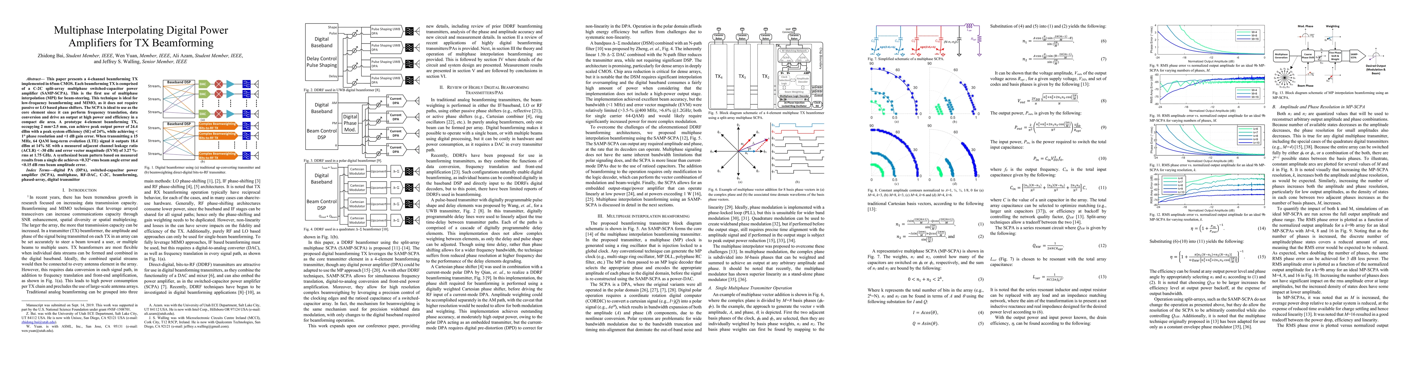Thumbnail for Multiphase interpolating digital power amplifiers for TX beamforming