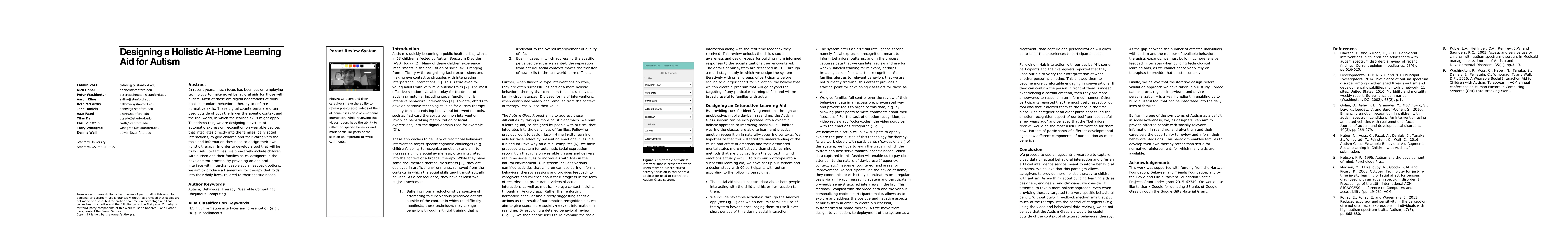 Thumbnail for Designing a Holistic At-Home Learning Aid for Autism