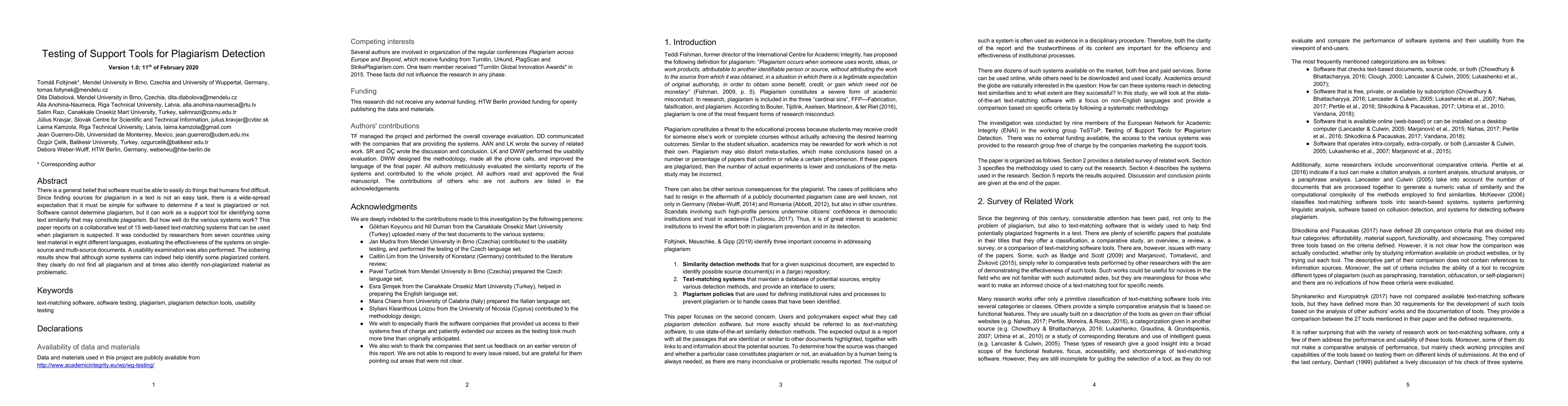 Thumbnail for Testing of Support Tools for Plagiarism Detection