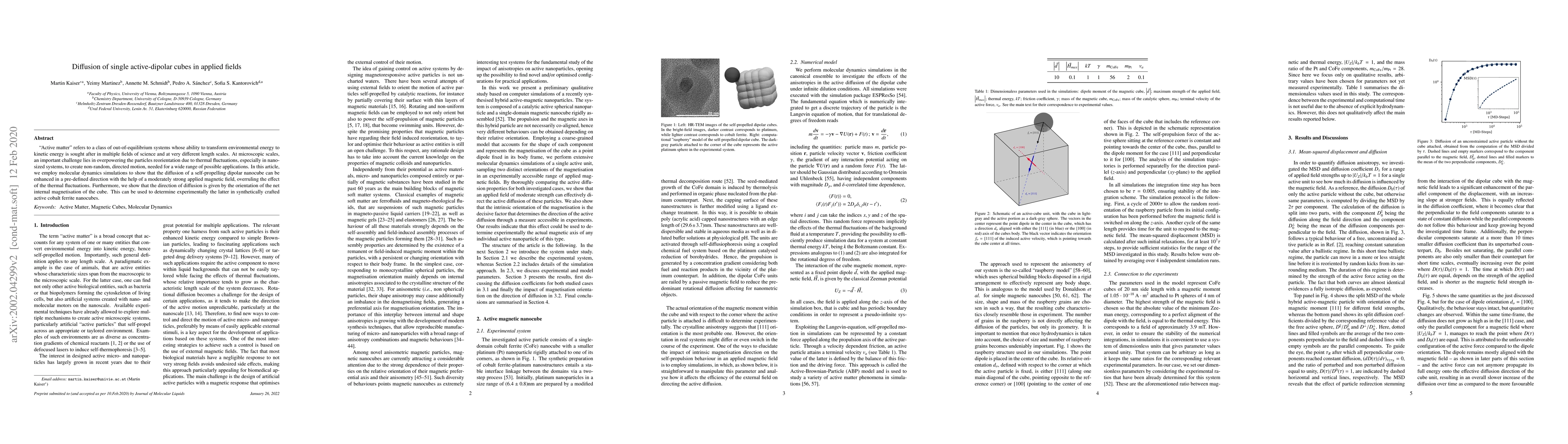 Thumbnail for Diffusion of single active-dipolar cubes in applied fields