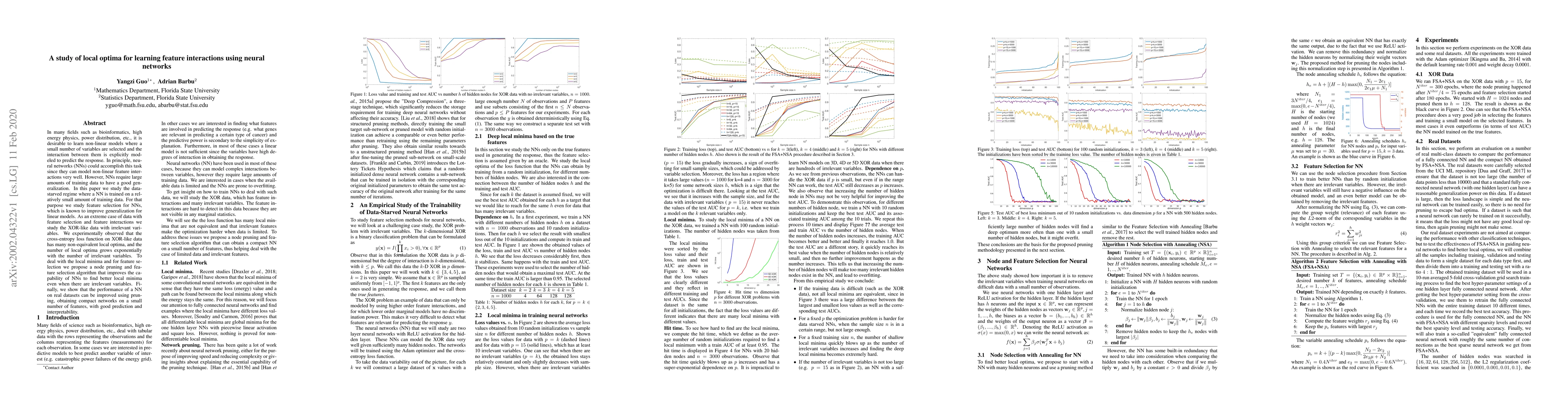 Thumbnail for A study of local optima for learning feature interactions using neural
  networks