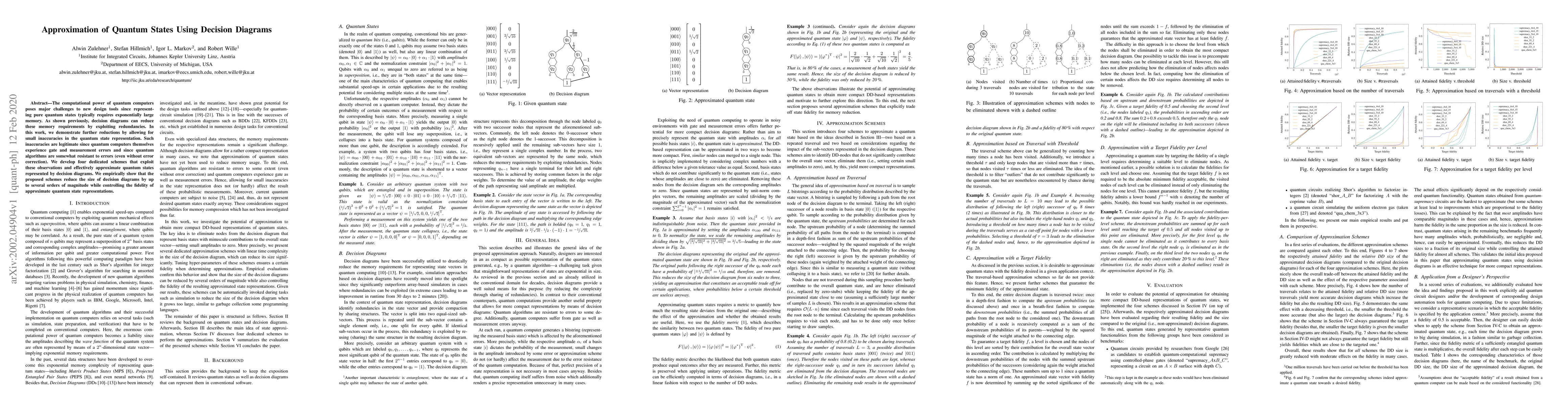 Thumbnail for Approximation of Quantum States Using Decision Diagrams