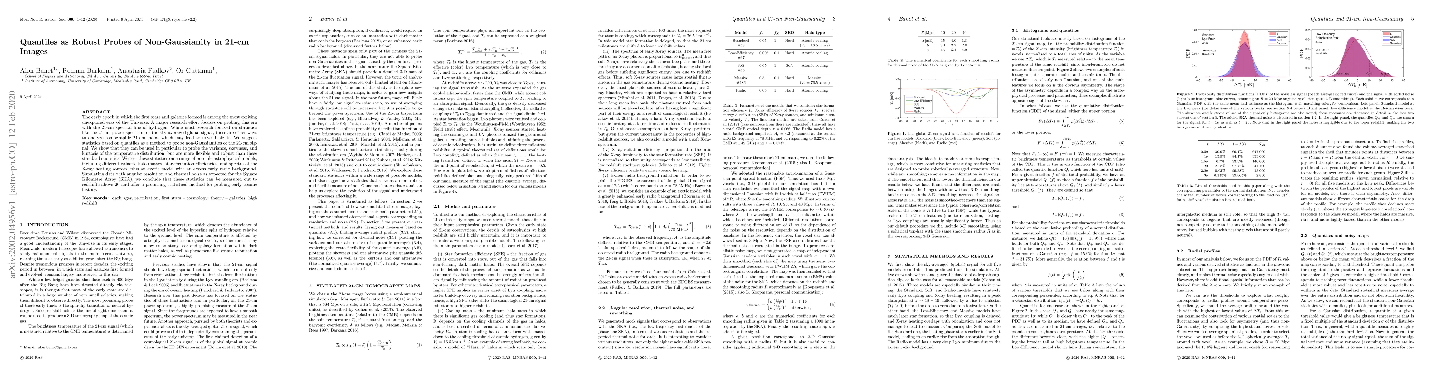 Thumbnail for Quantiles as Robust Probes of Non-Gaussianity in 21-cm Images