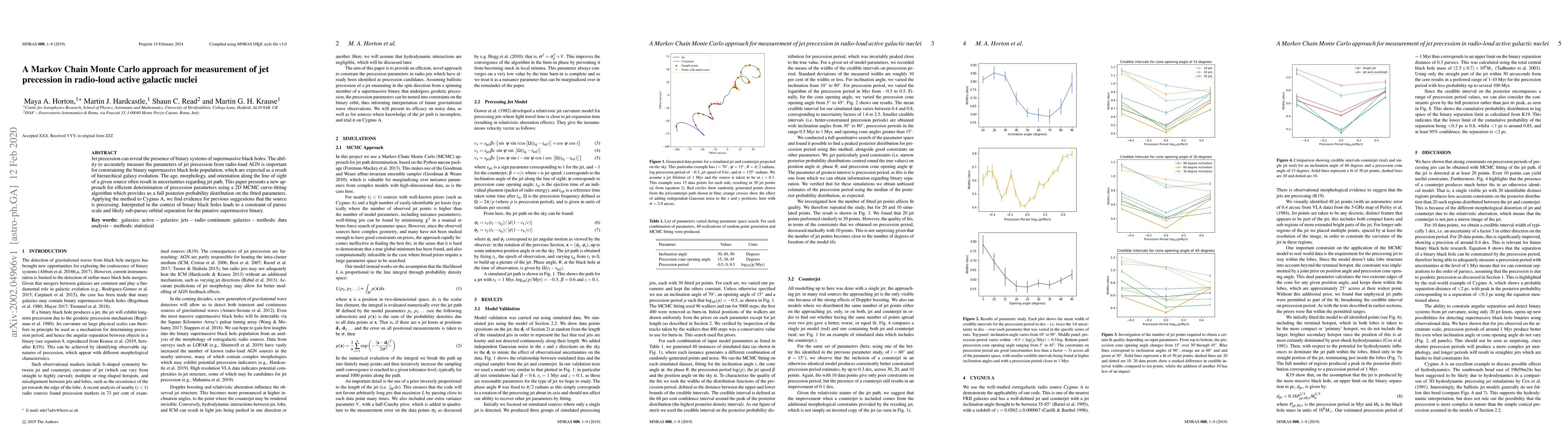 Thumbnail for A Markov Chain Monte Carlo approach for measurement of jet precession in
  radio-loud active galactic nuclei