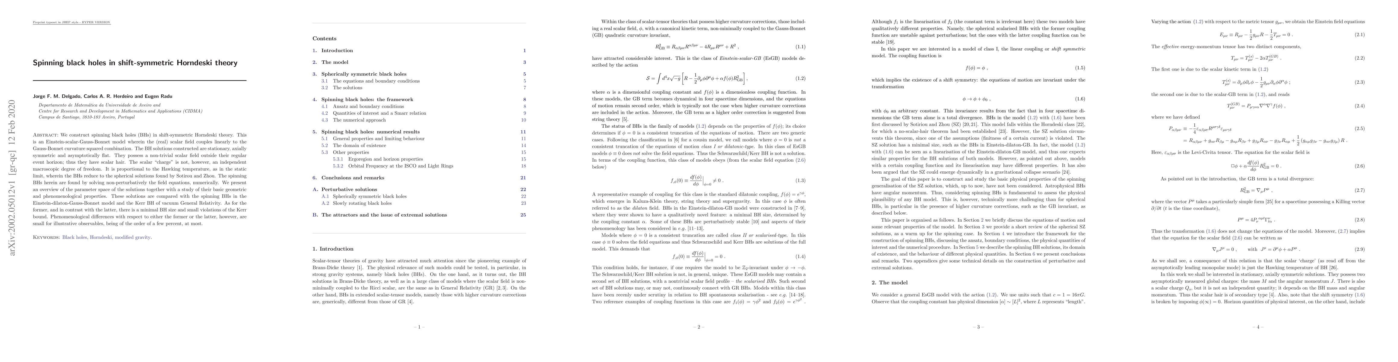 Thumbnail for Spinning black holes in shift-symmetric Horndeski theory