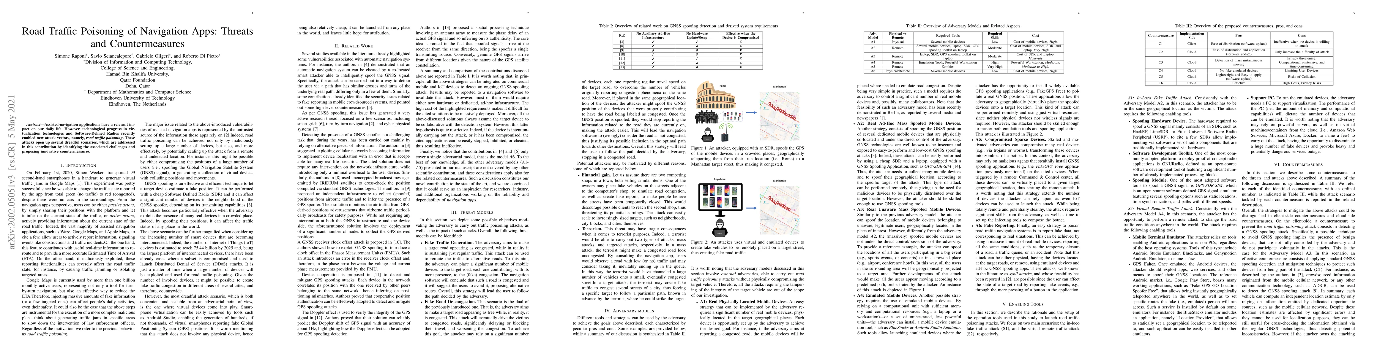 Thumbnail for Road Traffic Poisoning of Navigation Apps: Threats and Countermeasures