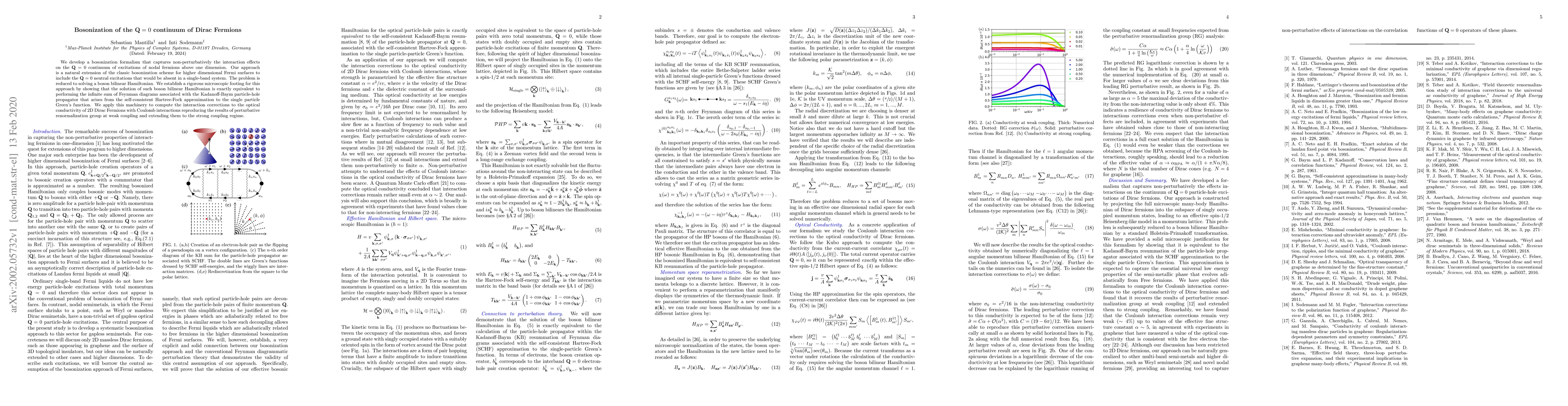 Thumbnail for Bosonization of the $\mathbf{Q}=0$ continuum of Dirac Fermions