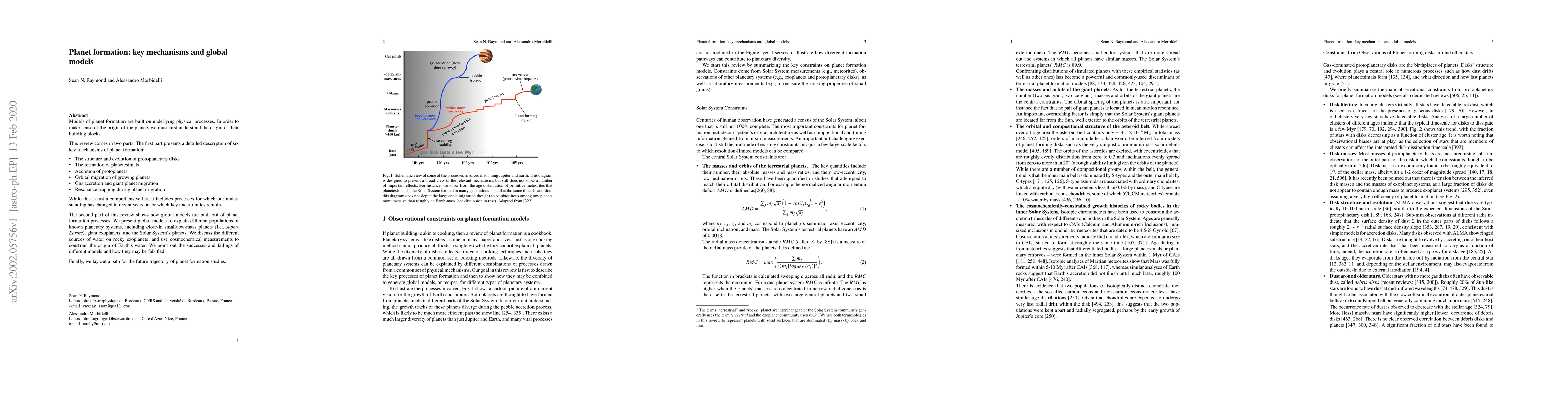 Thumbnail for Planet formation: key mechanisms and global models