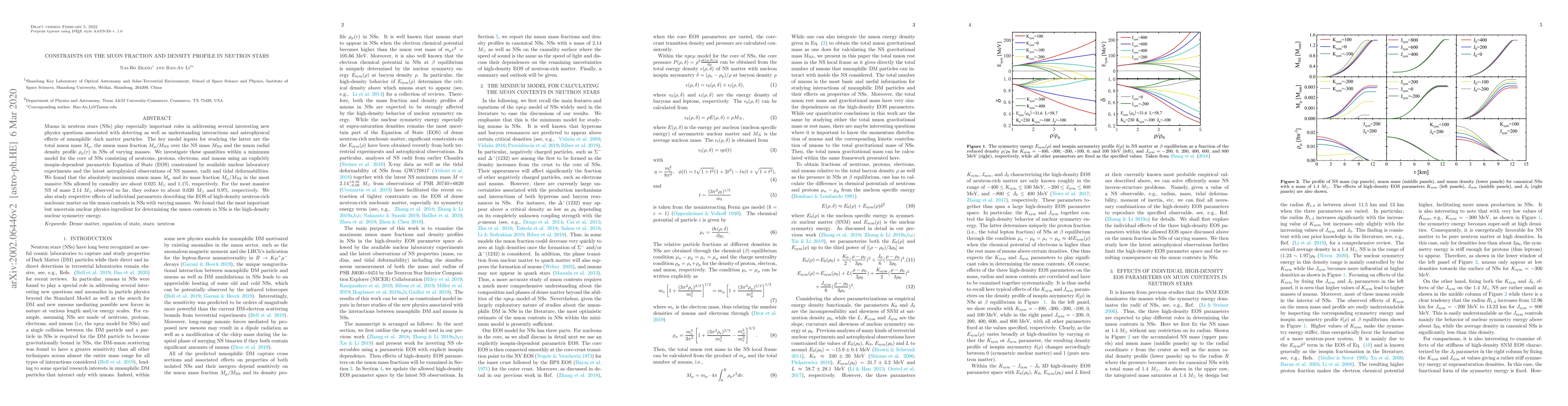 Thumbnail for Constraints on the muon fraction and density profile in neutron stars