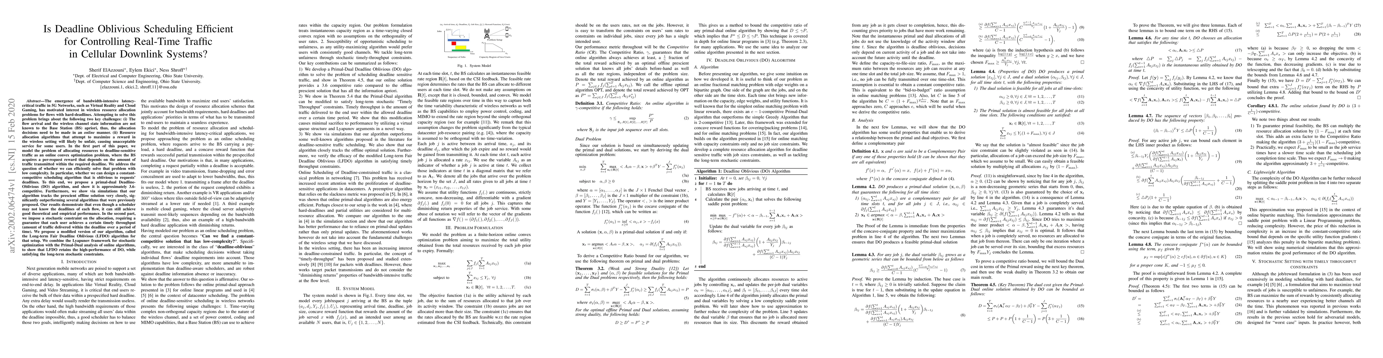 Thumbnail for Is Deadline Oblivious Scheduling Efficient for Controlling Real-Time
  Traffic in Cellular Downlink Systems?