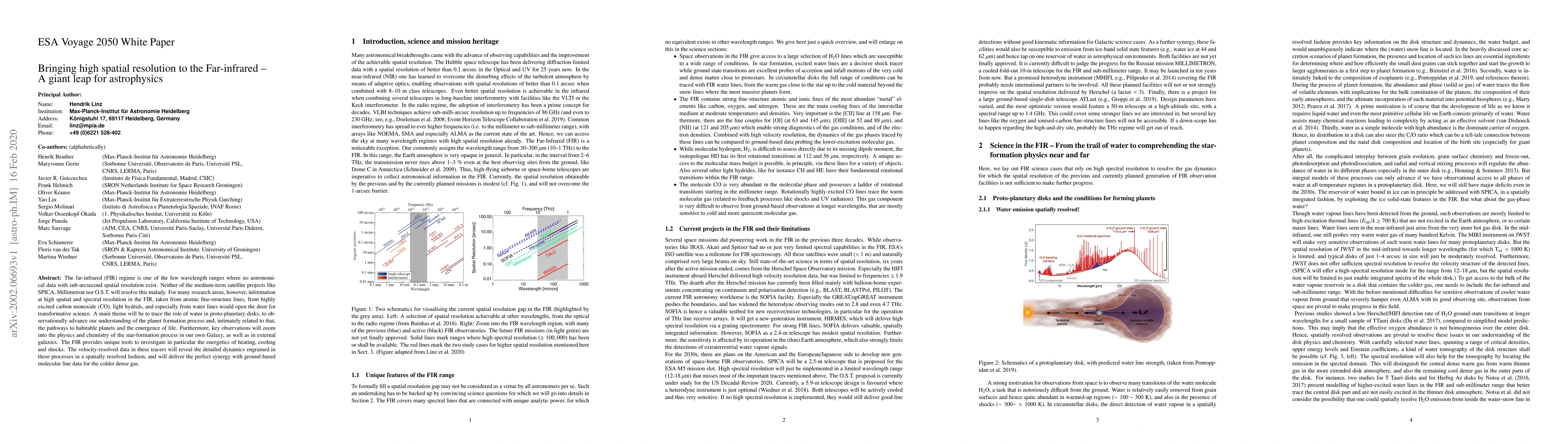 Thumbnail for Bringing high spatial resolution to the Far-infrared -- A giant leap for
  astrophysics