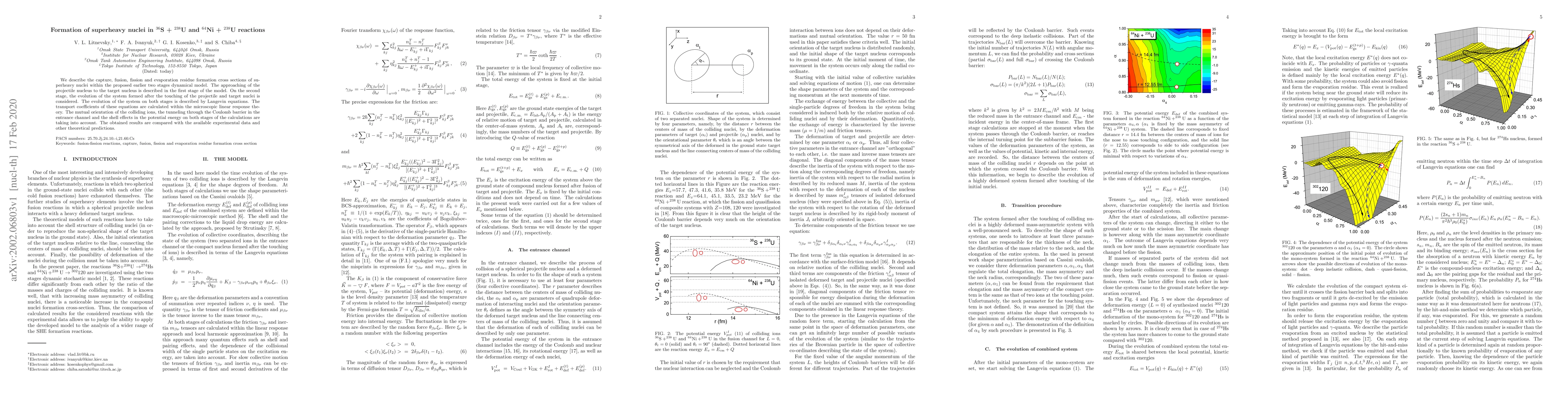 Thumbnail for Description of the reactions 36S + 238U and 64Ni + 238U within the
  two-stage fusion-fission model