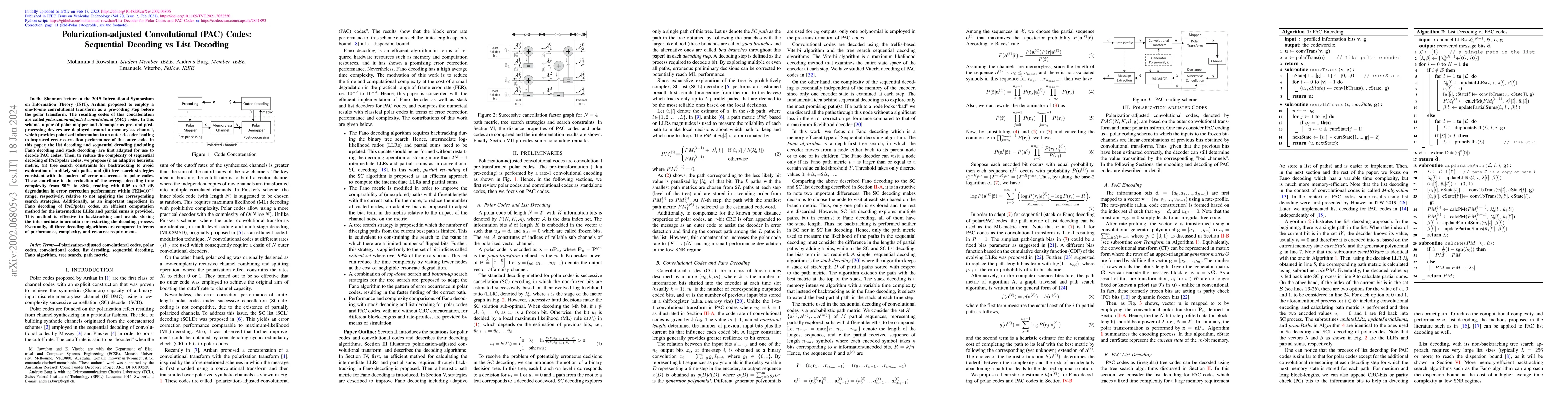 Thumbnail for PAC Codes: Sequential Decoding vs List Decoding