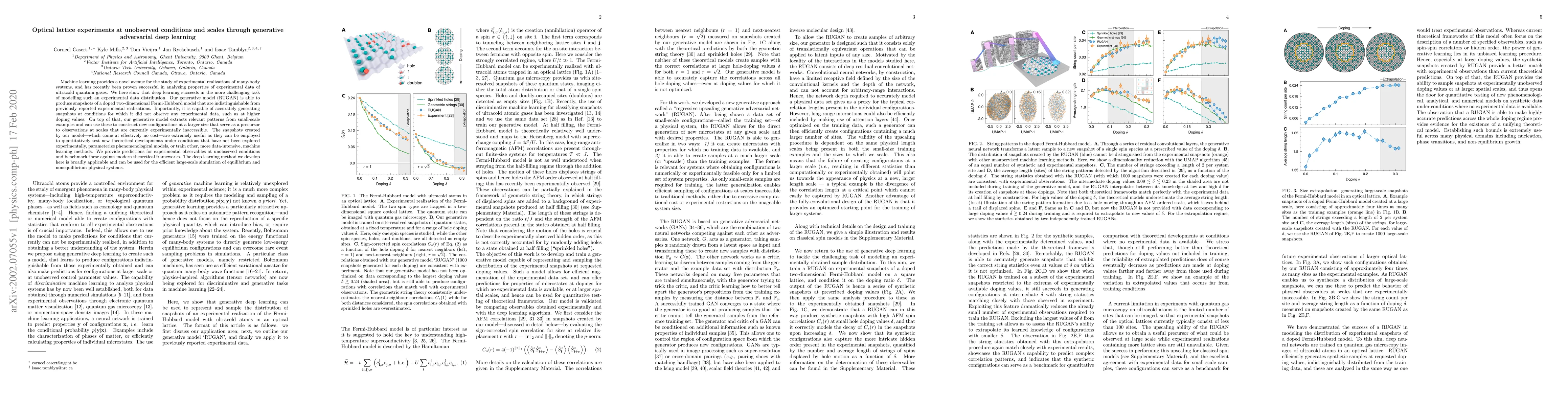 Thumbnail for Optical lattice experiments at unobserved conditions and scales through
  generative adversarial deep learning