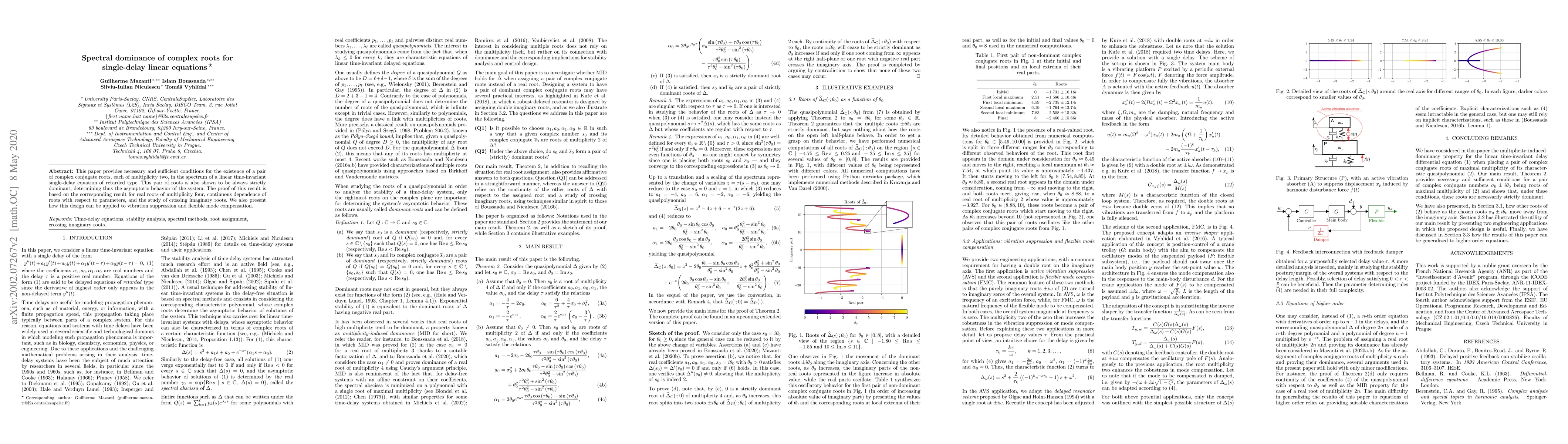 Thumbnail for Spectral dominance of complex roots for single-delay linear equations