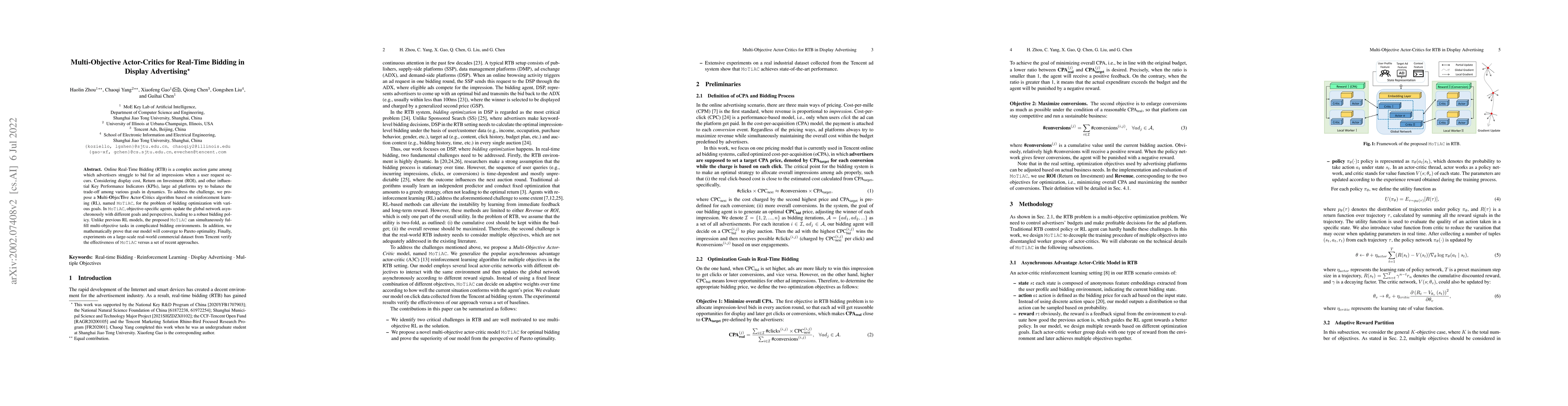 Thumbnail for MoTiAC: Multi-Objective Actor-Critics for Real-Time Bidding