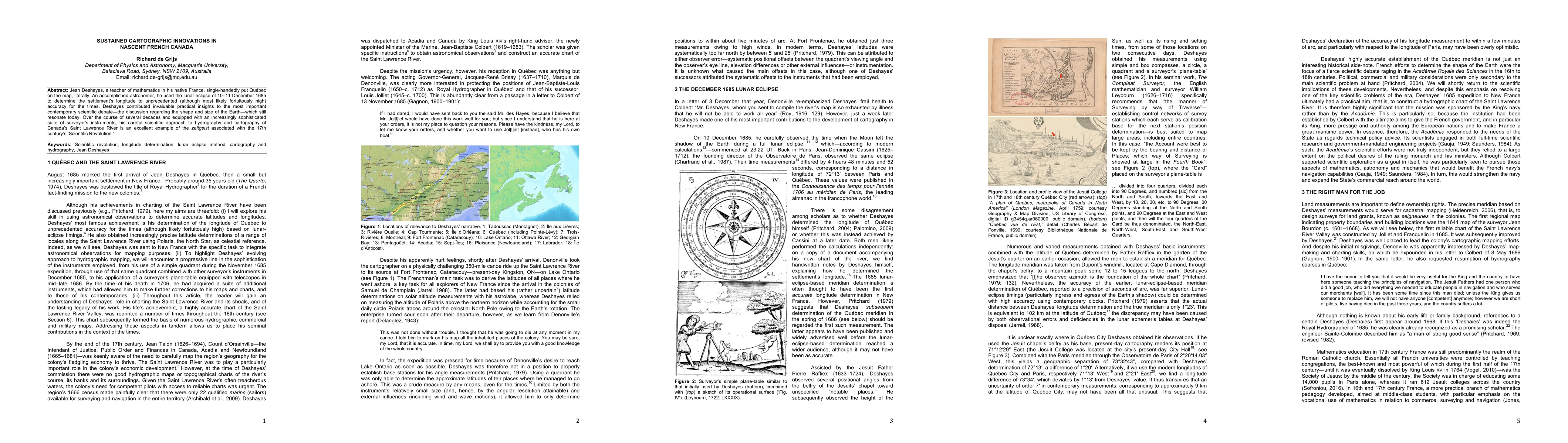 Thumbnail for Sustained cartographic innovations in nascent French Canada