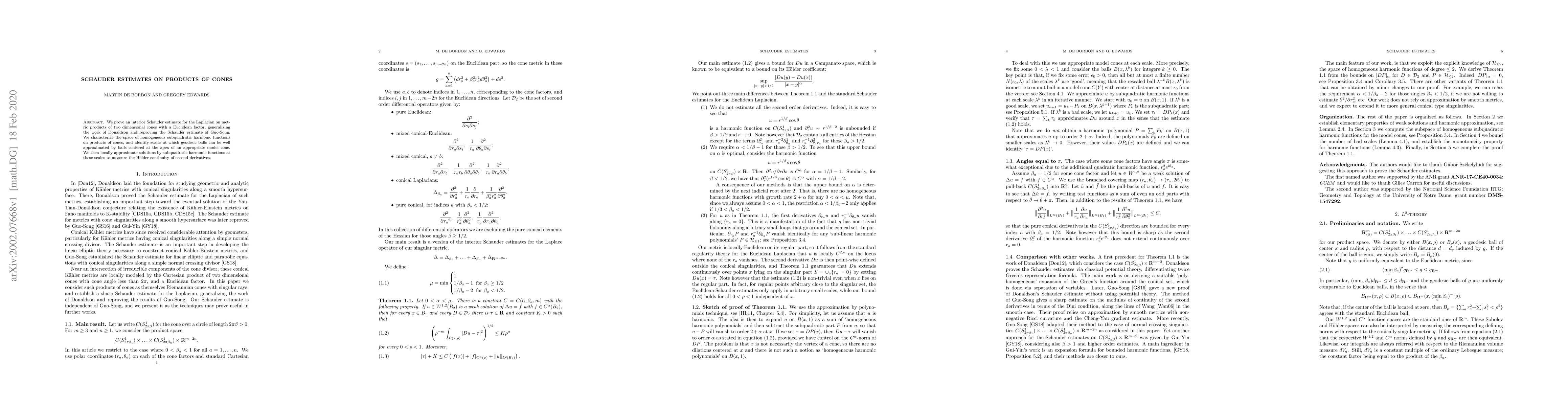 Thumbnail for Schauder estimates on products of cones