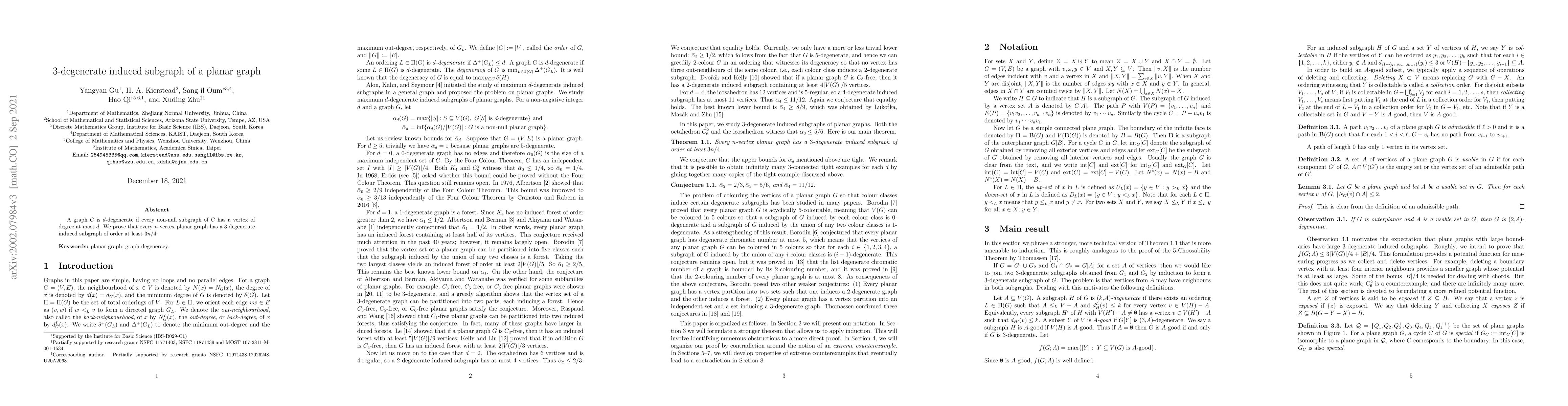 Thumbnail for 3-degenerate induced subgraph of a planar graph