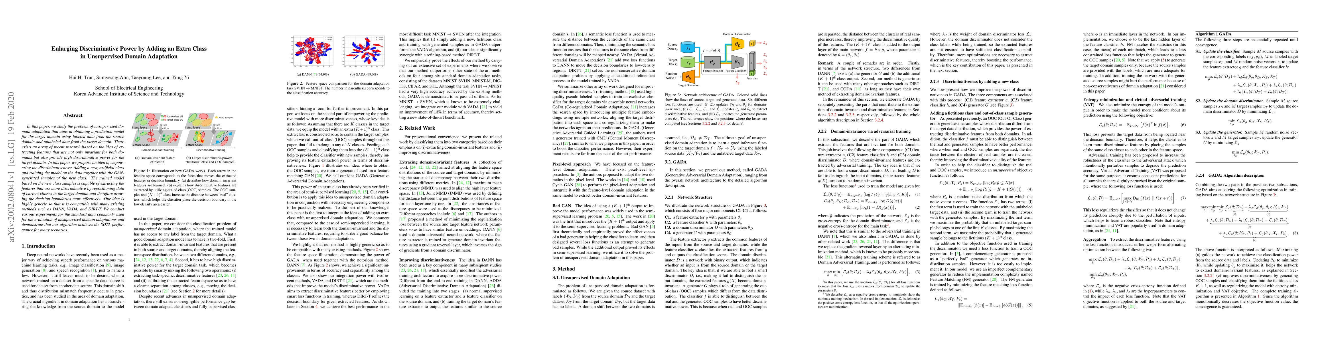 Thumbnail for Enlarging Discriminative Power by Adding an Extra Class in Unsupervised
  Domain Adaptation
