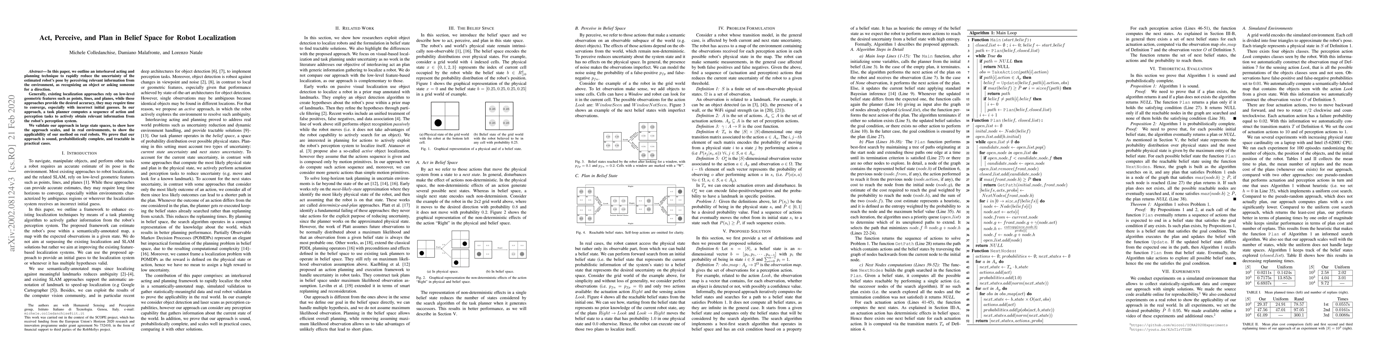 Thumbnail for Act, Perceive, and Plan in Belief Space for Robot Localization