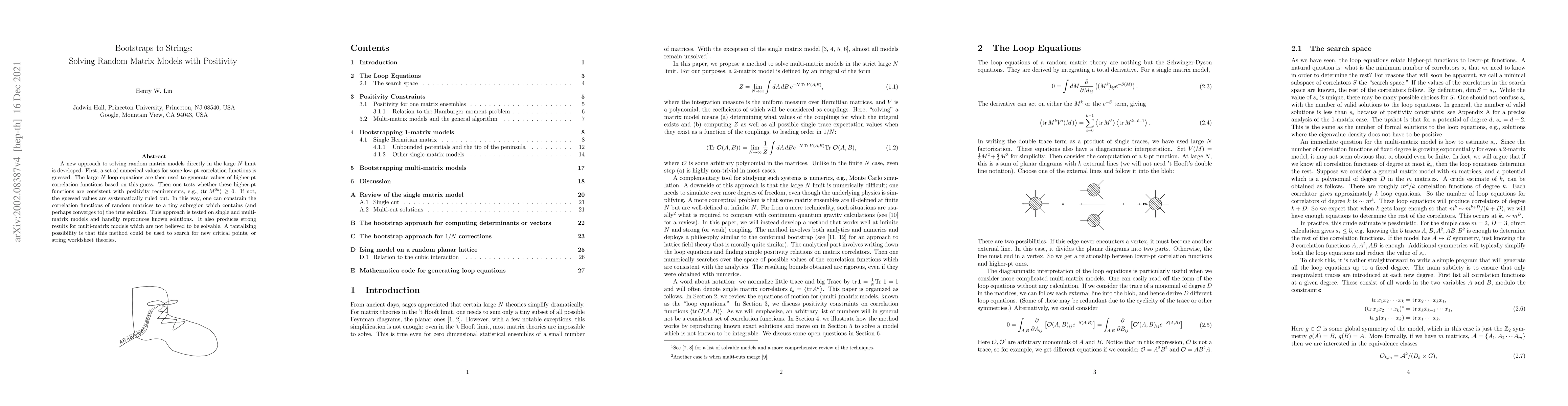 Thumbnail for Bootstraps to Strings: Solving Random Matrix Models with Positivity