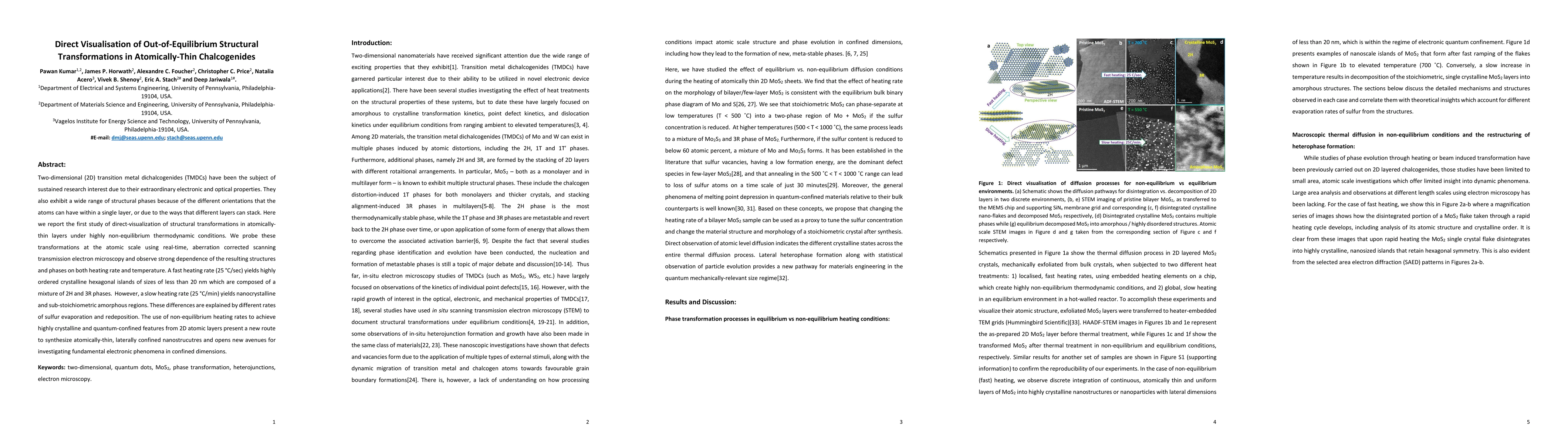 Thumbnail for Direct Visualisation of Out-of-Equilibrium Structural Transformations in
  Atomically-Thin Chalcogenides