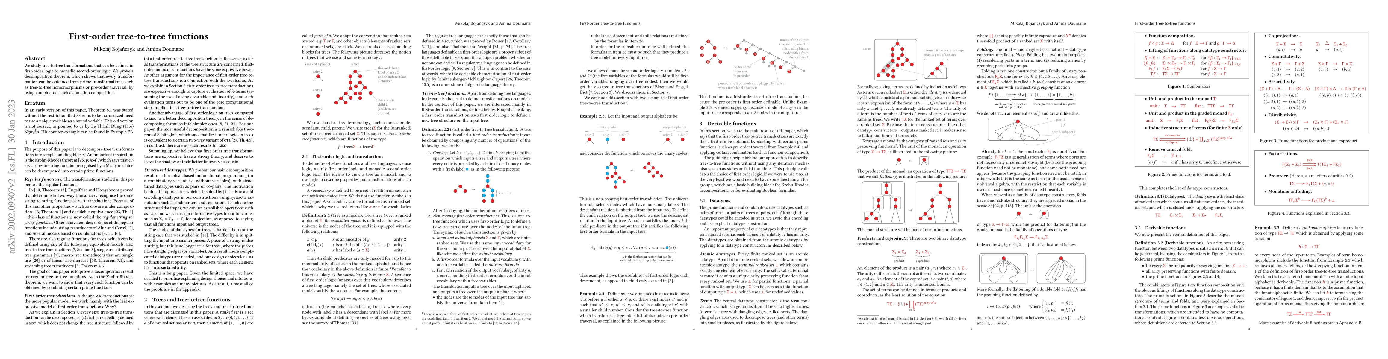 Thumbnail for First-order tree-to-tree functions